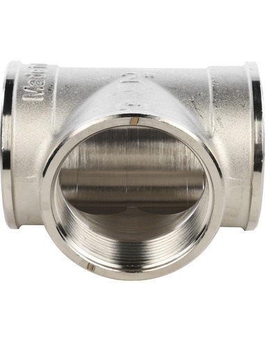 Тройник никелированный STOUT 2" ВР