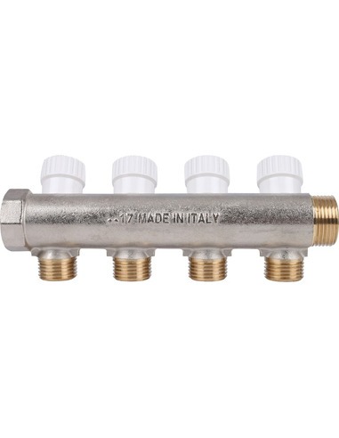 Коллектор распределительный STOUT 3/4", 4 вых. 1/2"