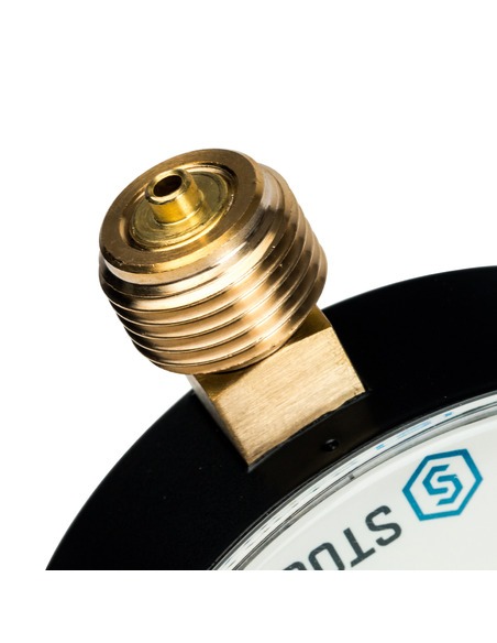 Манометр STOUT 100 мм, 1/2", 0-16 бар, радиальный