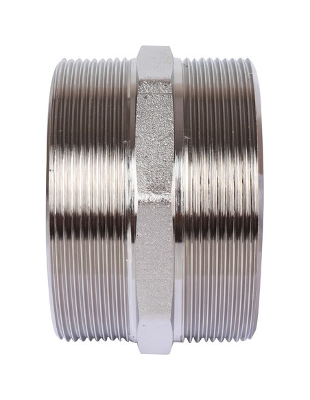 Ниппель никелированный STOUT 4" НР