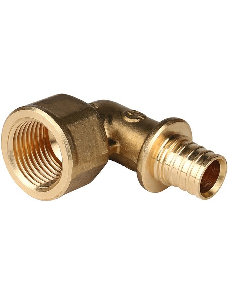 Угольник STOUT 16x1/2" ВР для труб из сшитого полиэтилена