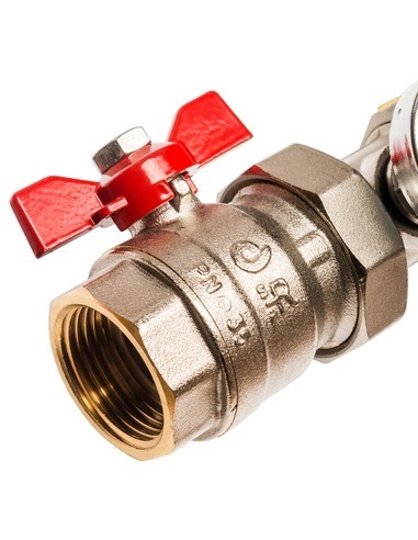 Коллектор STOUT из латуни в сборе без расходомеров 12 вых.