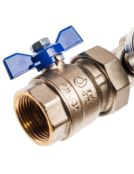 Коллектор STOUT из латуни в сборе без расходомеров 12 вых.