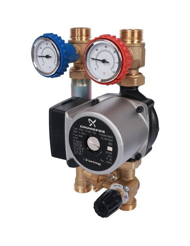 Насосная группа STOUT с приводным смесителем 3/4" с насосом