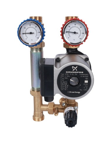 Насосная группа STOUT с приводным смесителем 3/4" с насосом