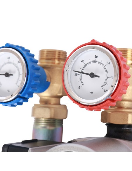 Насосная группа STOUT с приводным смесителем 3/4" с насосом