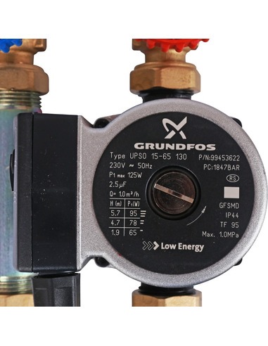 Насосная группа STOUT с приводным смесителем 3/4" с насосом