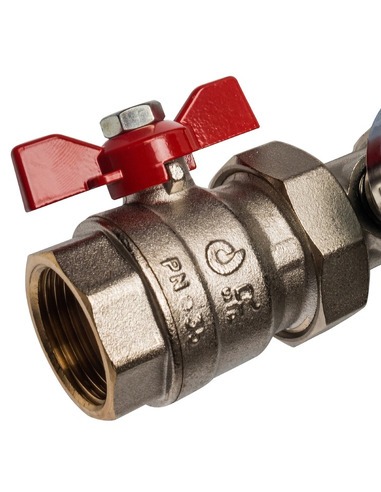 Коллектор STOUT из латуни в сборе без расходомеров 4 вых.