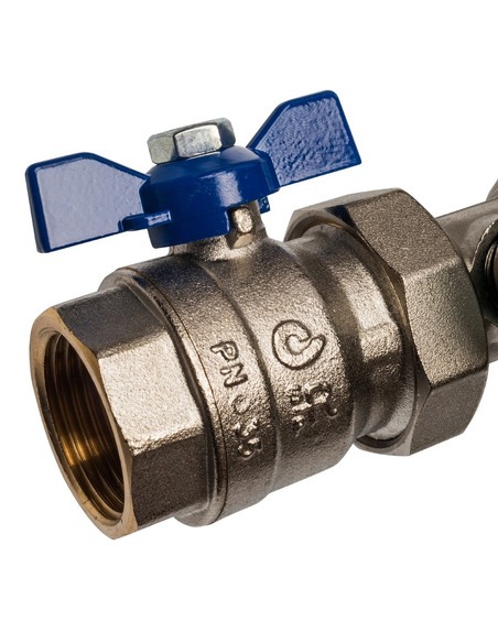 Коллектор STOUT из латуни в сборе без расходомеров 4 вых.