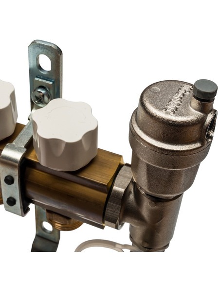 Коллектор STOUT из латуни в сборе без расходомеров 4 вых.