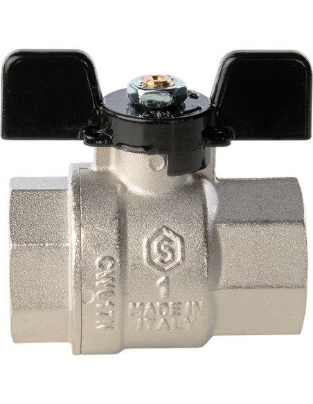 Кран шаровой STOUT полнопроходной 1" ВР-ВР (бабочка)