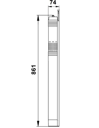 Насос скважинный Grundfos SQ 3-80 с кабелем 50 м
