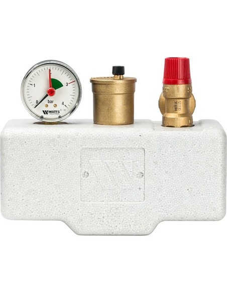 Группа безопасности котла Watts KSG 30/20M-ISO, 3bar до 100 кВт в теплоизоляции