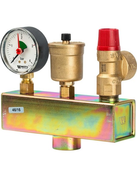 Группа безопасности котла Watts KSG 30/20M-ISO, 3bar до 100 кВт в теплоизоляции