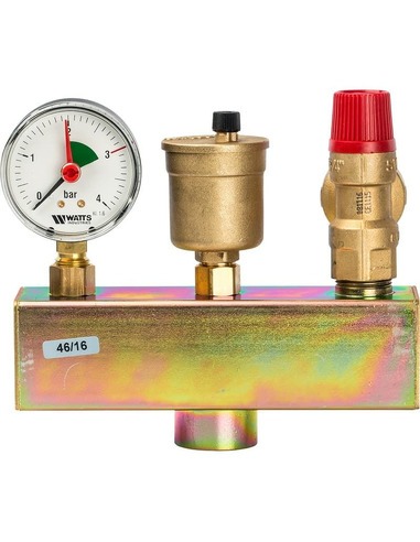 Группа безопасности котла Watts KSG 30/20M-ISO, 3bar до 100 кВт в теплоизоляции