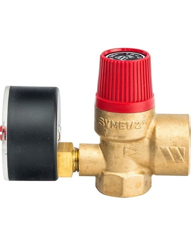 Клапан предохранительный Watts SVM 1/2"х3/4" 3 бар с манометром