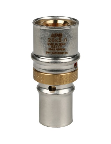 Муфта переходная STOUT 26х20 для металлопластиковых труб пресс