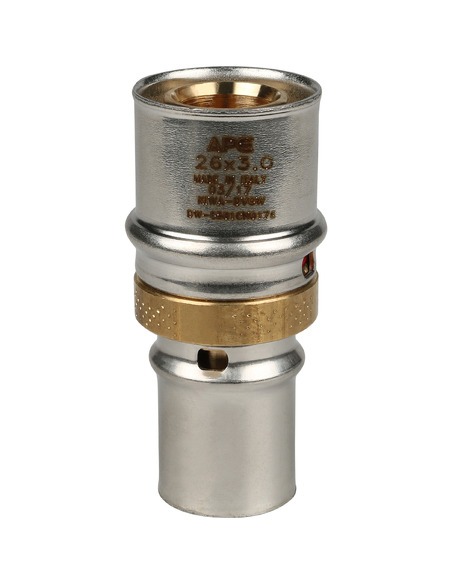 Муфта переходная STOUT 26х20 для металлопластиковых труб пресс