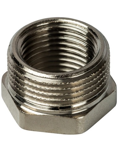 Футорка никелированная STOUT 3/4"х1/4" НР-ВР