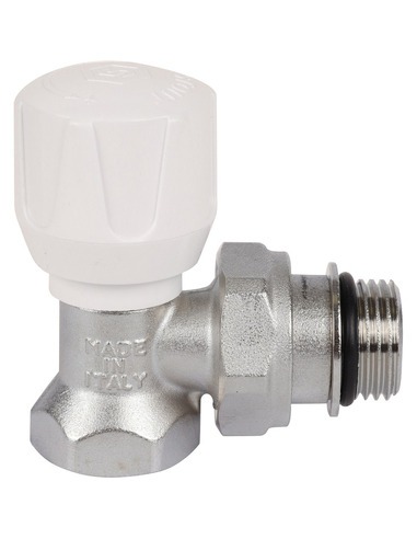 Клапан ручной терморегулирующий STOUT 1/2" угловой с дополнительным уплотнением
