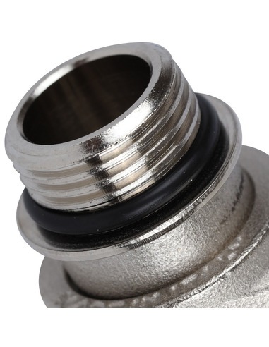 Клапан ручной терморегулирующий STOUT 1/2" угловой с дополнительным уплотнением