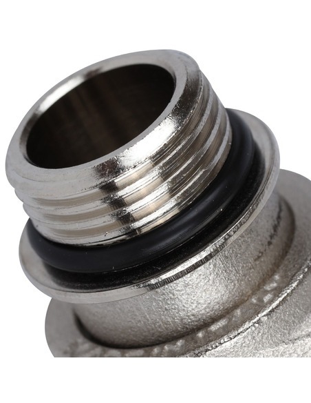 Клапан ручной терморегулирующий STOUT 1/2" угловой с дополнительным уплотнением