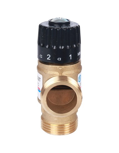 Термостатический смесительный клапан STOUT 35-60°C, 1" НР, Kvs 2,5