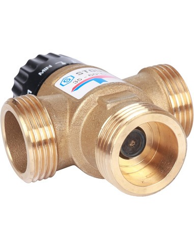 Термостатический смесительный клапан STOUT 35-60°C, 1" НР, Kvs 2,5