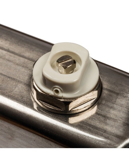 Коллектор STOUT из нержавеющей стали для радиаторной разводки 3 вых. с воздухоотводчиком