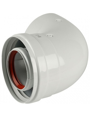 Адаптер котла BAXI Ø60/100 - 90° подключение через хомут