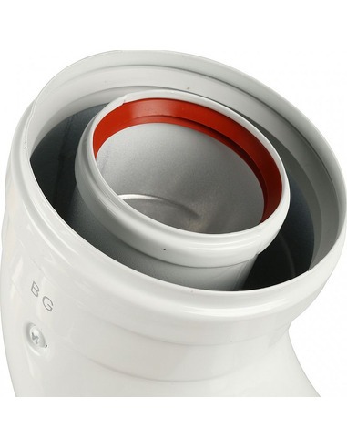 Адаптер котла BAXI Ø60/100 - 90° подключение через хомут