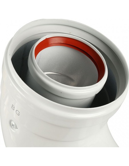 Адаптер котла BAXI Ø60/100 - 90° подключение через хомут