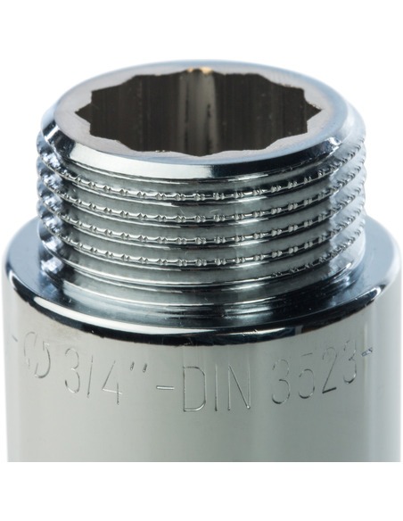 Удлинитель хромированный STOUT 3/4"х100 ВР-НР