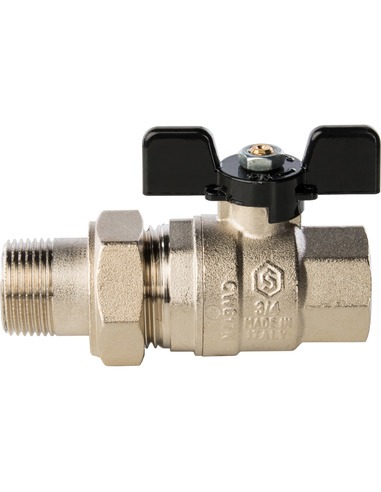 Кран шаровой STOUT полнопроходной 3/4" со сгоном (бабочка)