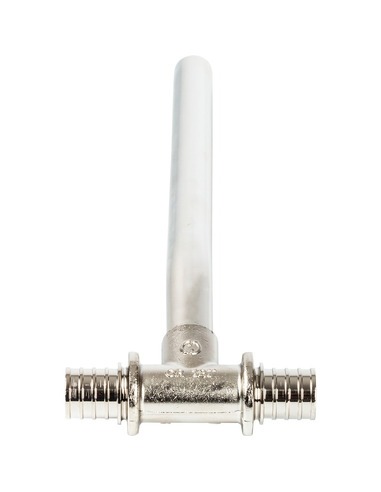 Трубка для подключения радиатора Т-образная STOUT 20/250 для труб из сшитого полиэтилена