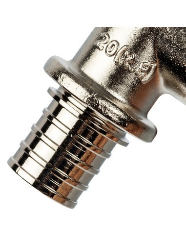 Трубка для подключения радиатора Т-образная STOUT 20/250 для труб из сшитого полиэтилена