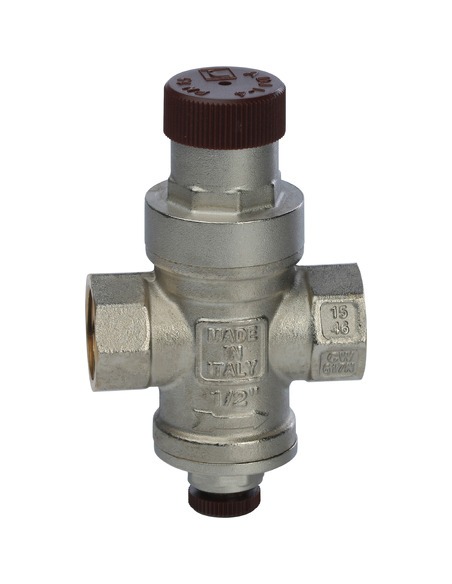 Редуктор давления STOUT 1/2" поршневой с выходом под манометр