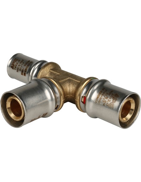 Тройник переходной STOUT 20x20x16 для металлопластиковых труб пресс