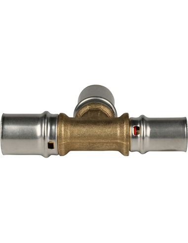 Тройник переходной STOUT 20x20x16 для металлопластиковых труб пресс