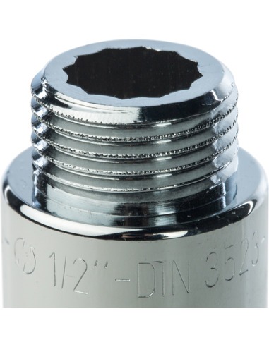 Удлинитель хромированный STOUT 1/2"х80 ВР-НР