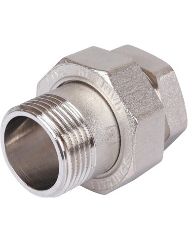 Разъемное соединение "американка" никелированное STOUT 1" ВР-НР (прокладка)