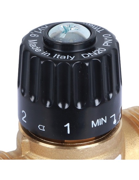 Термостатический смесительный клапан STOUT 20-43°C, 1" НР, Kvs 1,6