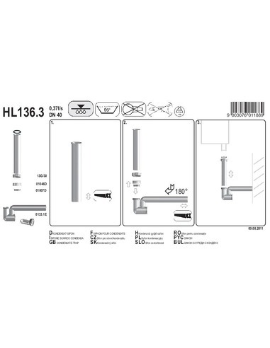 Сифон для кондиционера HL136.3