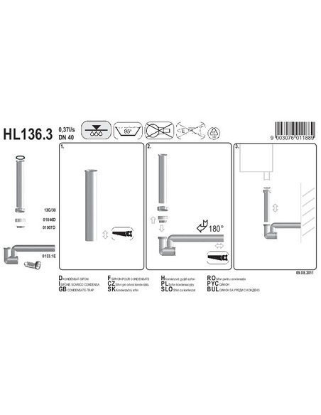 Сифон для кондиционера HL136.3