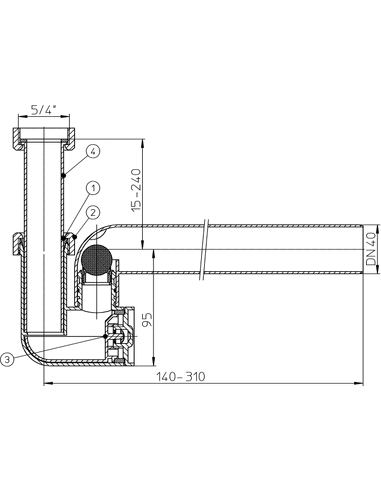 Сифон для кондиционера HL136.3