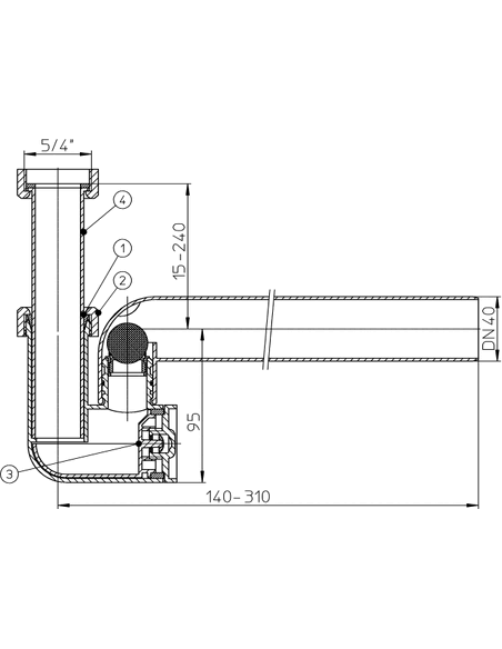Сифон для кондиционера HL136.3