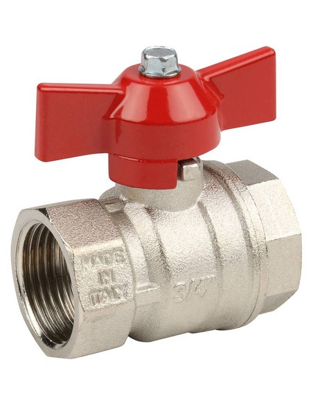 Кран шаровой STOUT стандартнопроходной 3/4" ВР-ВР (бабочка)