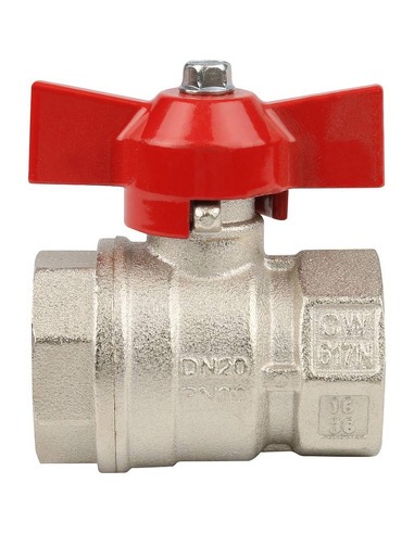 Кран шаровой STOUT стандартнопроходной 3/4" ВР-ВР (бабочка)