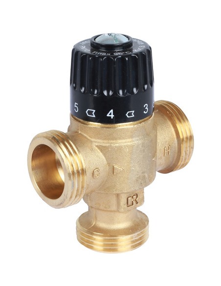 Термостатический смесительный клапан STOUT 30-65°C, 1" НР, Kvs 1,8