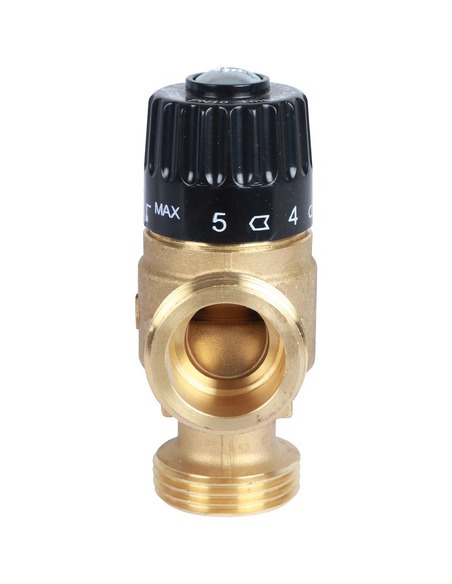 Термостатический смесительный клапан STOUT 30-65°C, 1" НР, Kvs 1,8